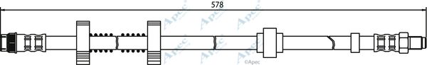 APEC BRAKING Тормозной шланг HOS3078